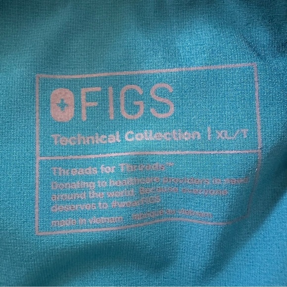 Figs Technical Collection Pacific Blue Venice Scrubs Pants Jogger Size XL/T - Picture 7 of 11